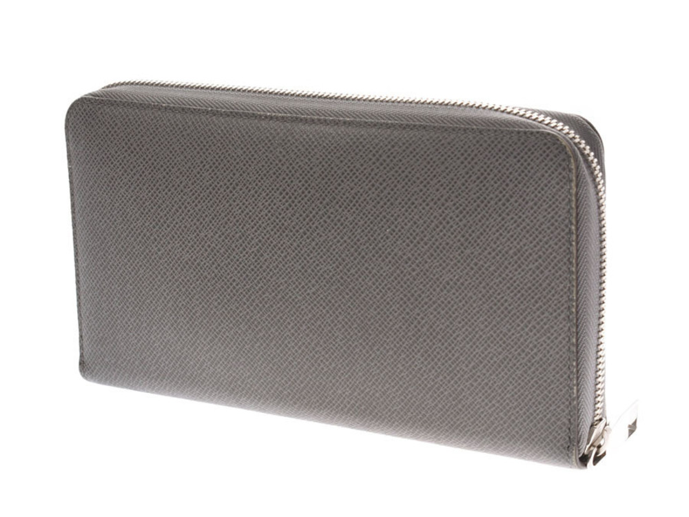 Louis Vuitton Zippy Wallet Glacier Organizer Long Taiga Black